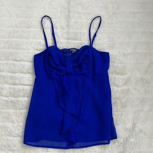 Cobalt Blue Chiffon Shirt